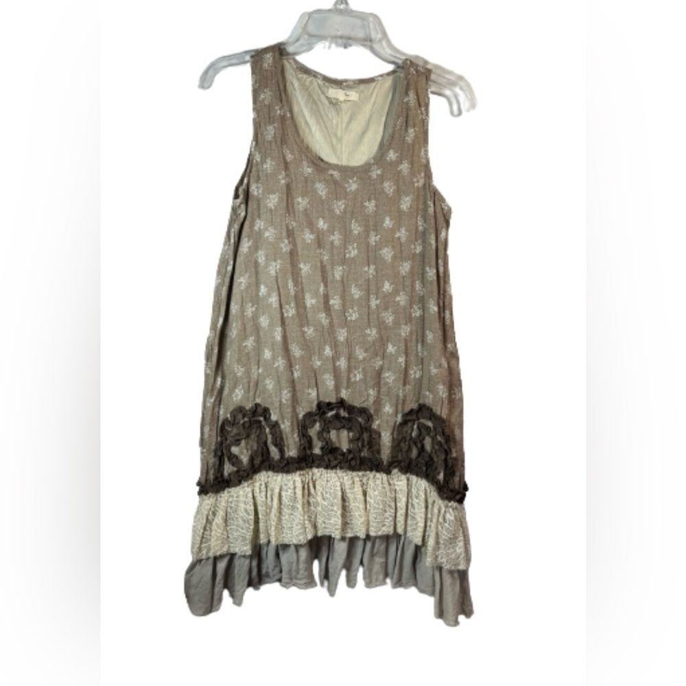 Ryu Brown and Cream Mini Dress